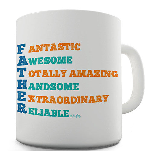 Father Acrostic Novelty Mug