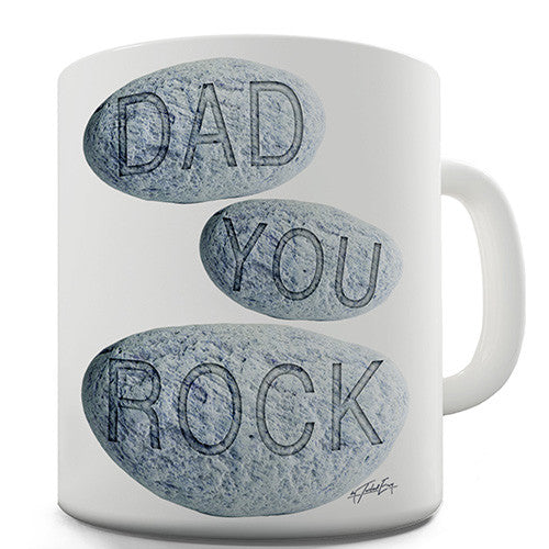 Dad You Rock Novelty Mug