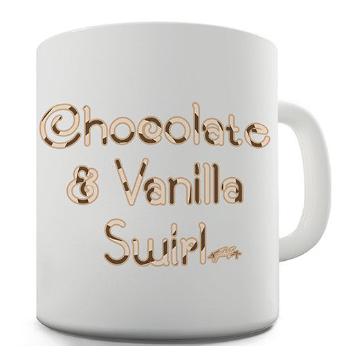 Chocolate And Vanilla Swirl Novelty Mug