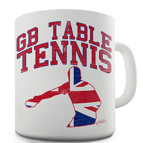 GB Table Tennis Novelty Mug