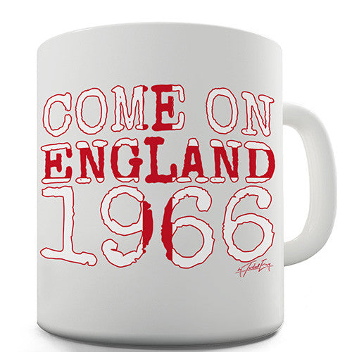 Come On England 1966 Novelty Mug