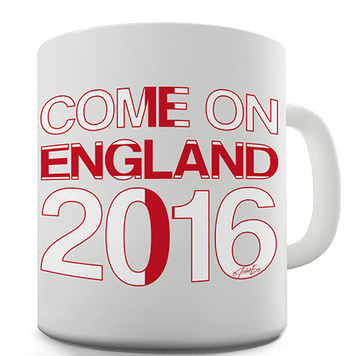 Come On England 2016 Novelty Mug