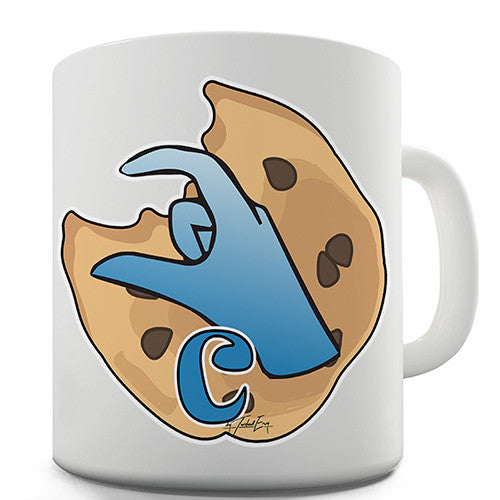 Sign Language Letter C Novelty Mug