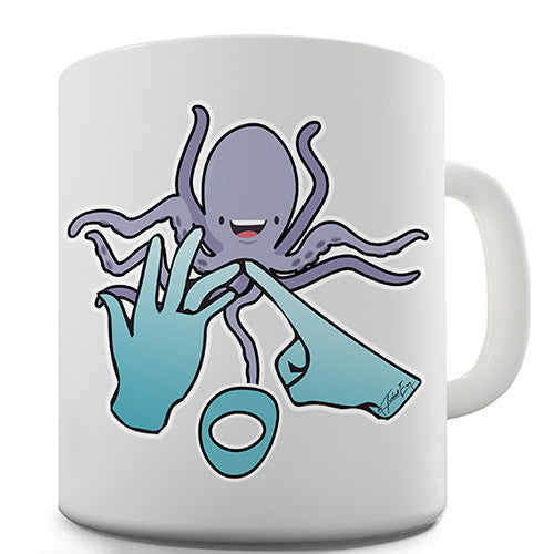 Sign Language Letter O Novelty Mug