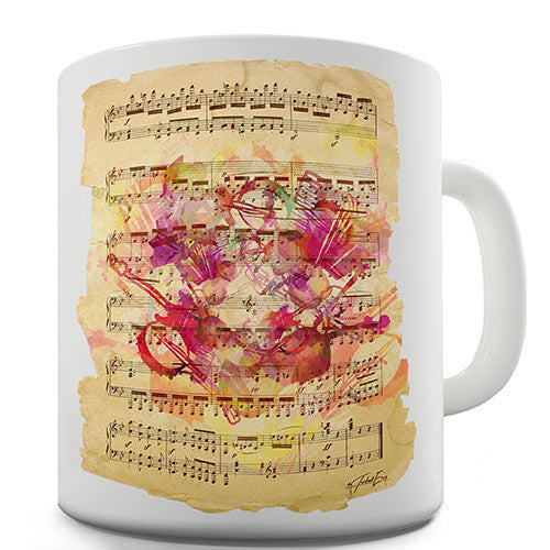 Violin Sheet Music Novelty Mug