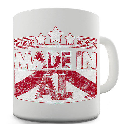 Made In AL Alabama Novelty Mug