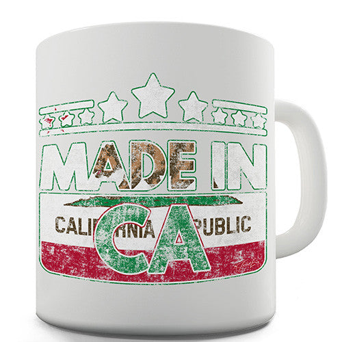 Made In CA California Novelty Mug