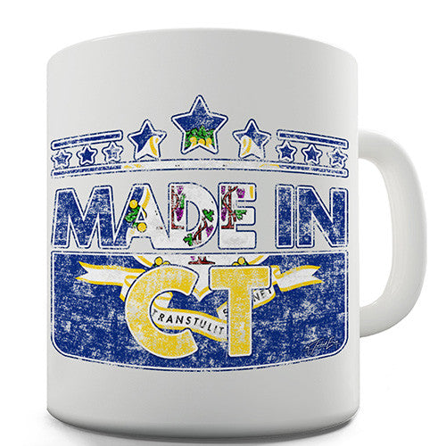Made In CT Connecticut Novelty Mug