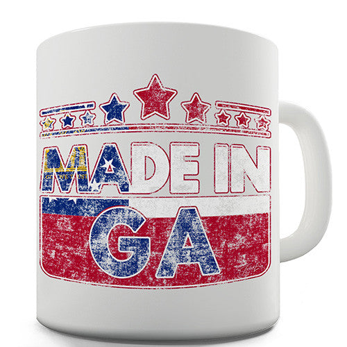 Made In GA Georgia Novelty Mug