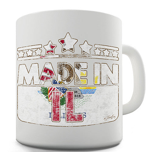 Made In IL Illinois Novelty Mug