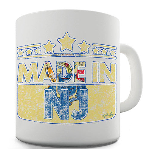 Made In NJ New Jersey Novelty Mug