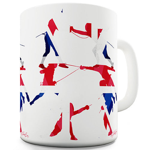 GB 2016 Fencing Silhouette Novelty Mug