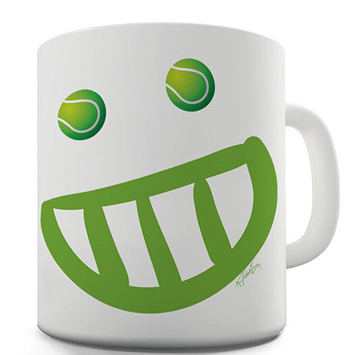 Tennis Grin Novelty Mug