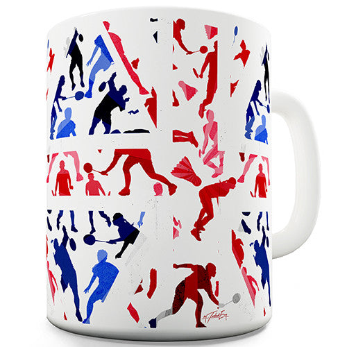 GB 2016 Badminton Silhouette Novelty Mug