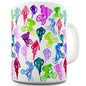 BMX Rainbow Collage Novelty Mug