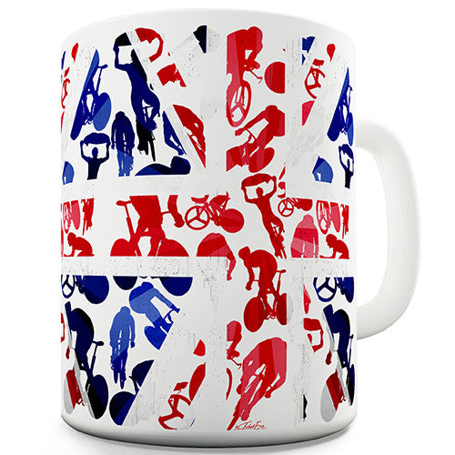 GB Cycling Silhouette Novelty Mug