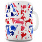 GB Show Jumping Silhouette Novelty Mug