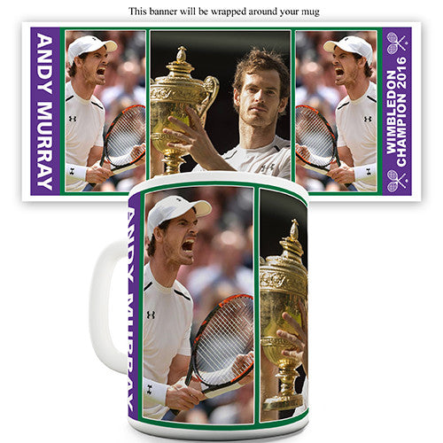 Andy Murray Wimbledon Champion 2016 Novelty Mug