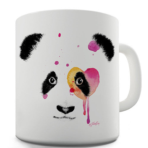 Watercolour Panda Face Novelty Mug