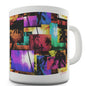 Neon Palm Trees Novelty Mug