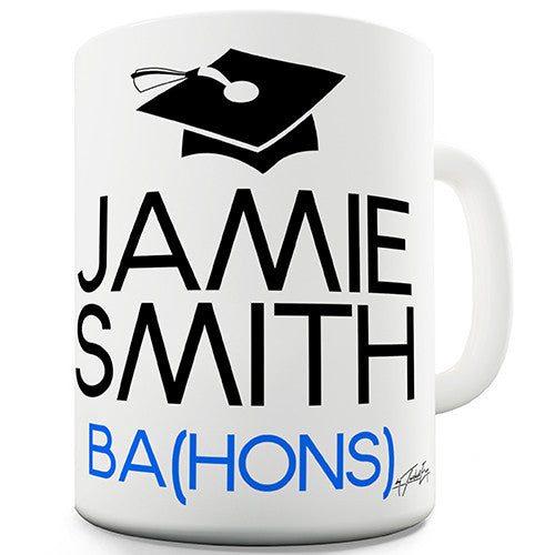 Graduation Name And Degree Personalised Mug