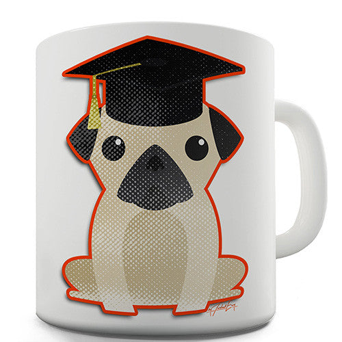 Graduate Pug Novelty Mug