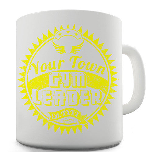 Gym Leader Yellow Personalised Mug