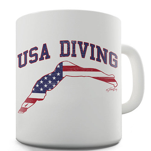 USA Diving Novelty Mug