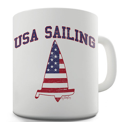 USA Sailing Novelty Mug