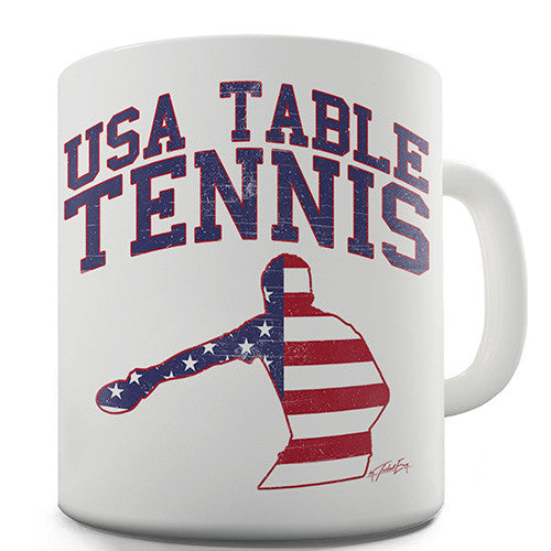 USA Table Tennis Novelty Mug