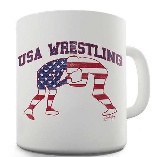 USA Wrestling Novelty Mug