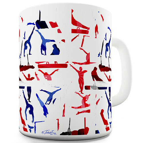 GB Artistic Gymnastics Collage Novelty Mug