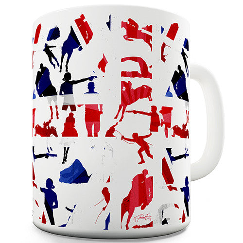 GB Modern Pentathlon Collage Novelty Mug