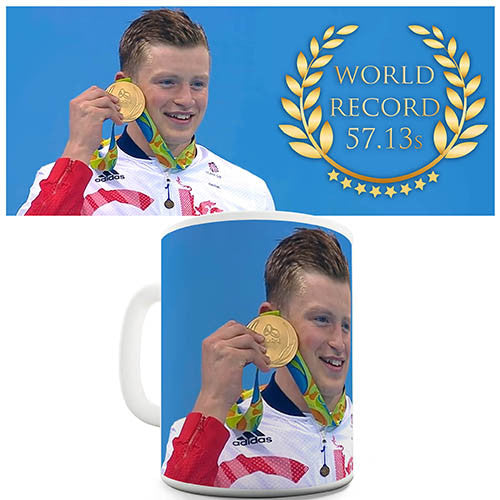 Adam Peaty World Record Novelty Mug