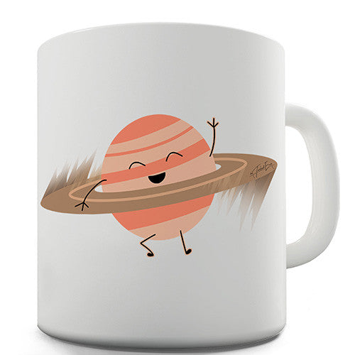 Saturn Hula Hoop Novelty Mug