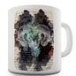 Book Print Ram Skull Novelty Mug