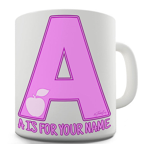 Your Name Letter A Personalised Mug