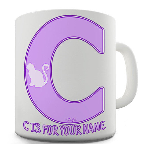 Your Name Letter C Personalised Mug
