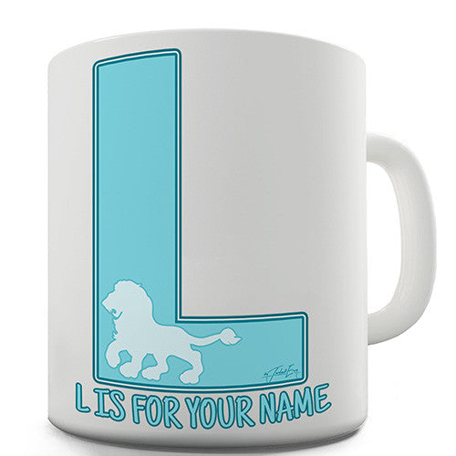 Your Name Letter L Personalised Mug
