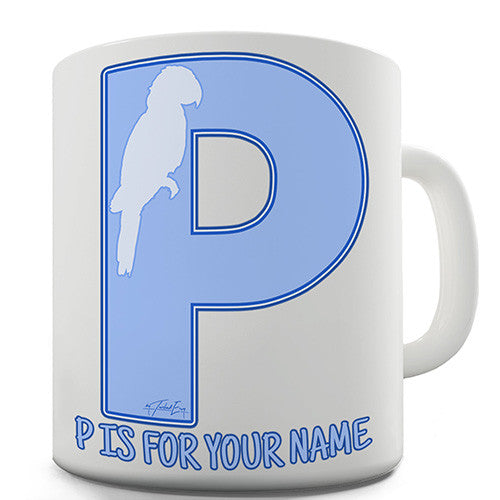 Your Name Letter P Personalised Mug