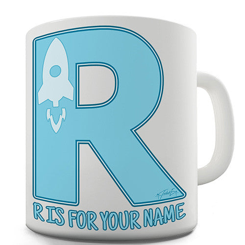 Your Name Letter R Personalised Mug