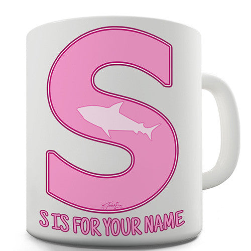 Your Name Letter S Personalised Mug