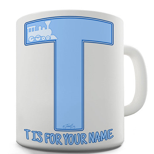 Your Name Letter T Personalised Mug