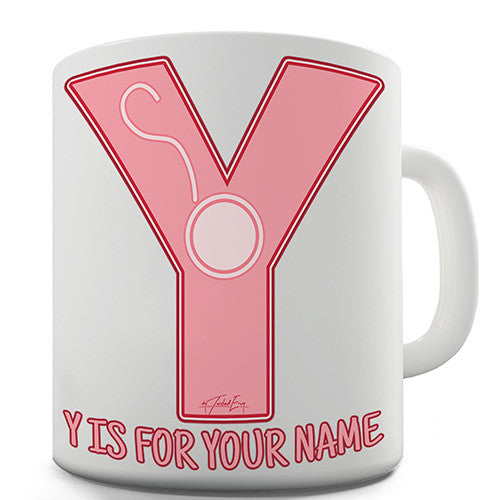Your Name Letter Y Personalised Mug
