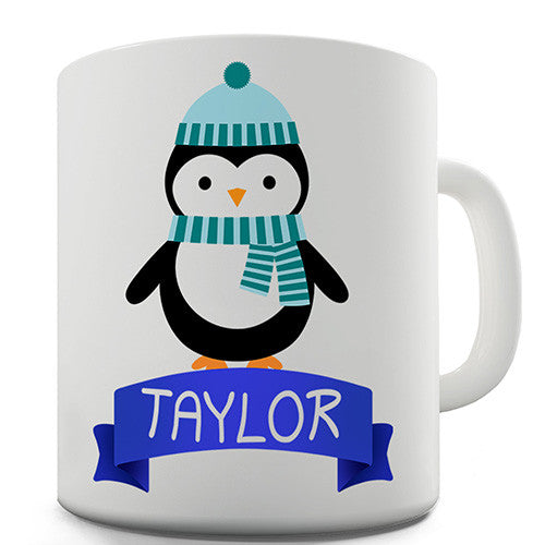 Christmas Penguin Personalised Mug