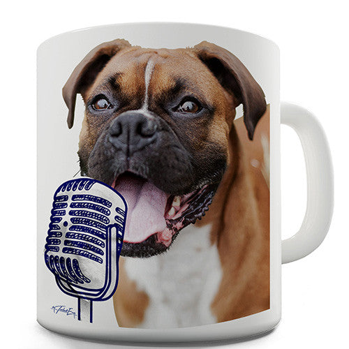 Doodle Dog Singing Novelty Mug