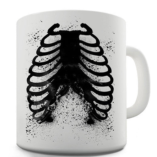 Ribcage Splatter Novelty Mug