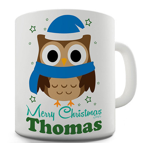 Christmas Owl Personalised Mug