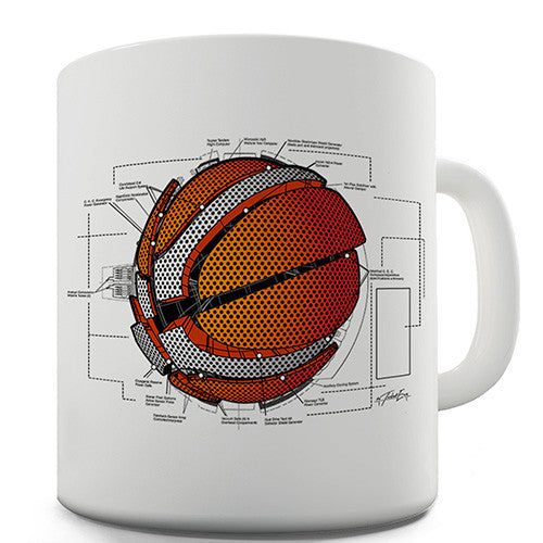 Annotated Basketball Novelty Mug