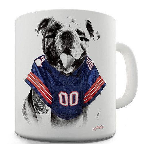 American Football Bulldog Novelty Mug